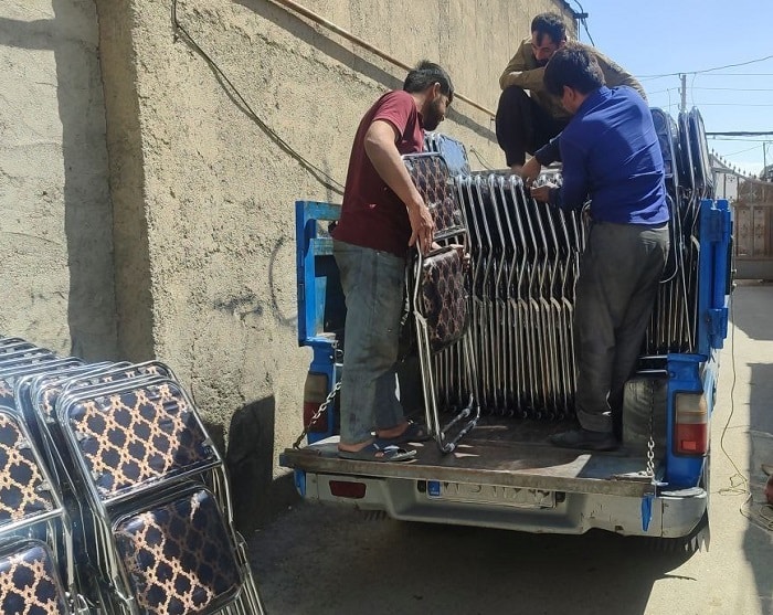یراق گوشواره ای در تولید صندلی تاشو فلزی تاجدار